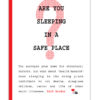Are You Sleeping In A Safe Place By Rolf Gordon - Front Cover