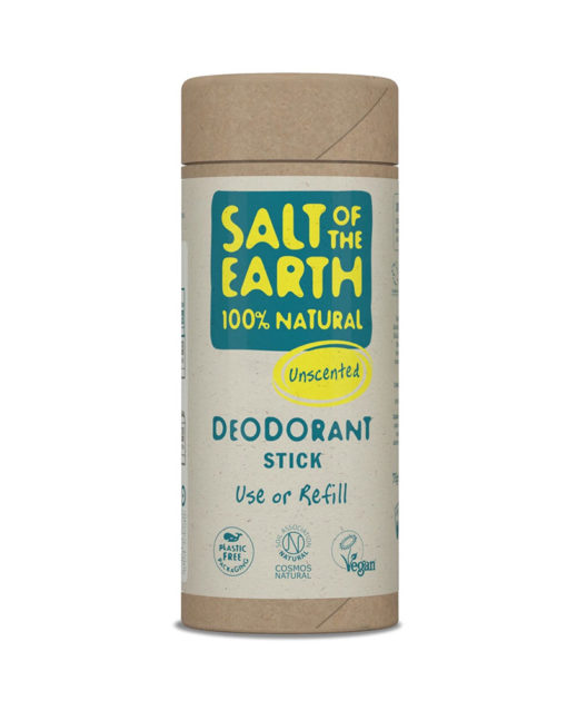 Salt of the Earth Unscented-Deodorant Stick Use or Refill