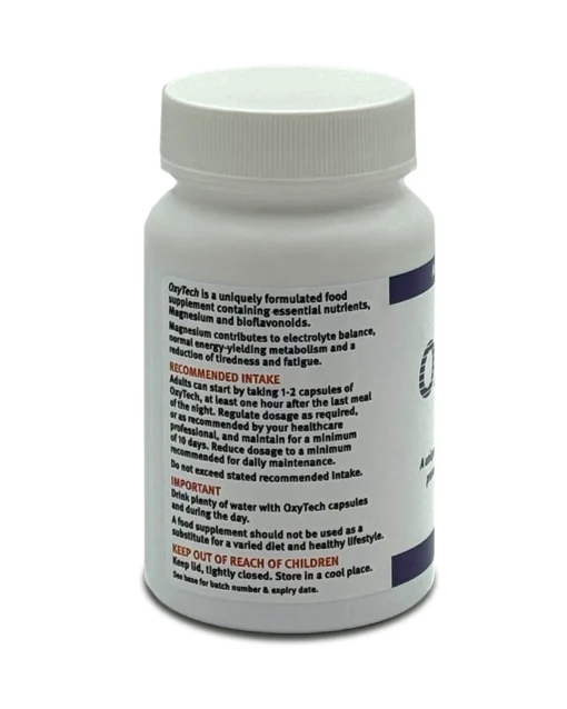 OxyTech 60 Capsules Side